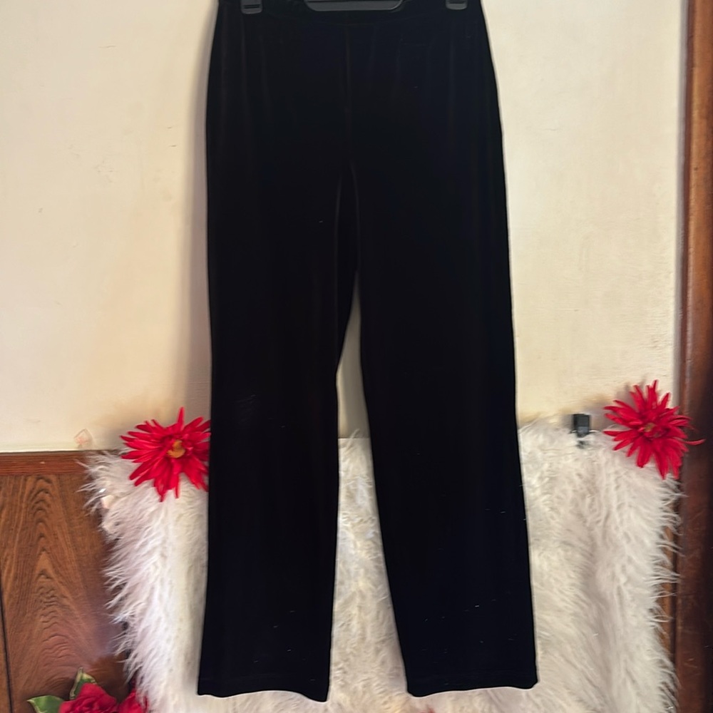 Elementz Black velvet pant